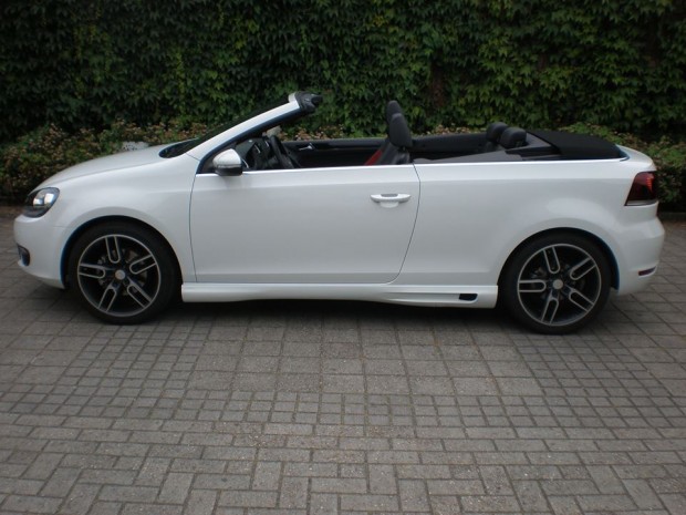 White Vw Golf Mk6 Cabrio Dirk Schrauwen Vw Golf Tuning