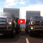 Video: Ford F-350 super duty races its competitors in heavy weight drag race